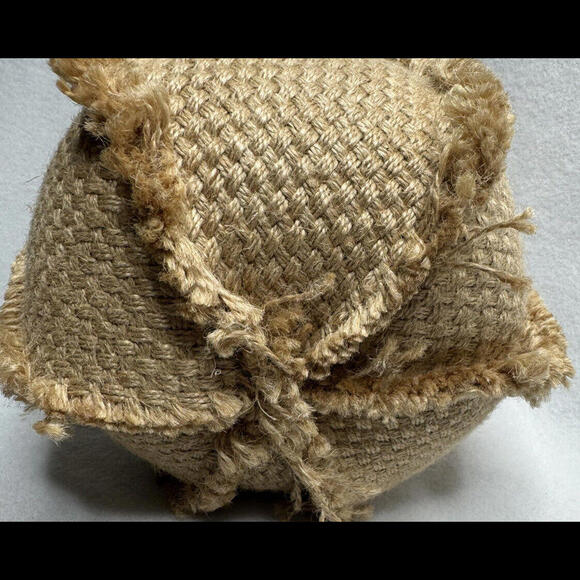 Fall Autum Boho Burlap And Velvet Pumpkin Pillows Set Of 4 - Picture 9 of 9